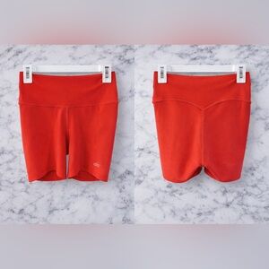 ALO Yoga Women's Bright Red Bike Shorts